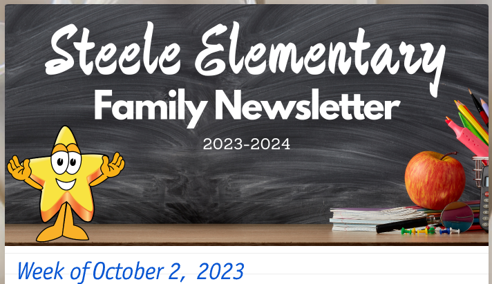 Weekly Update: October2, 2023 Steele Family Newsletter