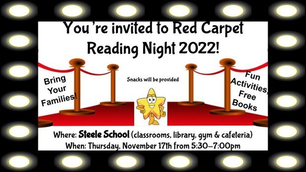 Red Carpet Reading Night at Steele