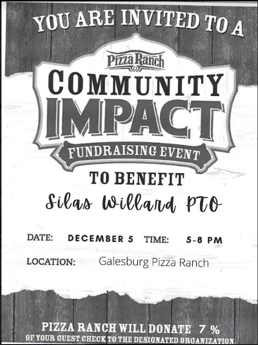 Silas PTO Pizza Ranch Fundraiser