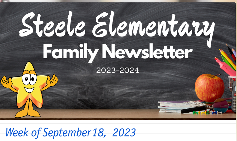 Weekly Update: September 18, 2023 Steele Family Newsletter