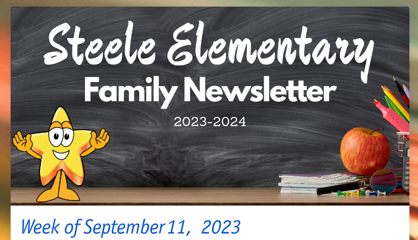 Weekly Update: September 11, 2023 Steele Family Newsletter