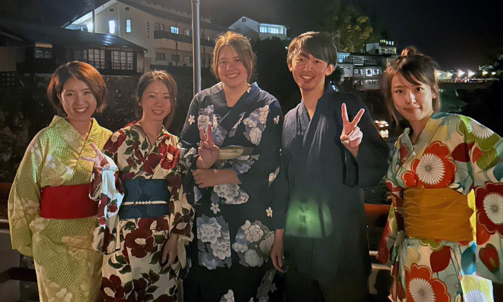 Alice Greene and friends in Japan 