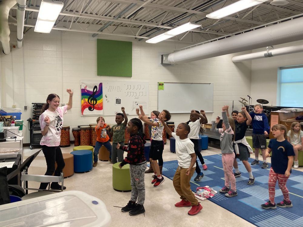Students in Music Class