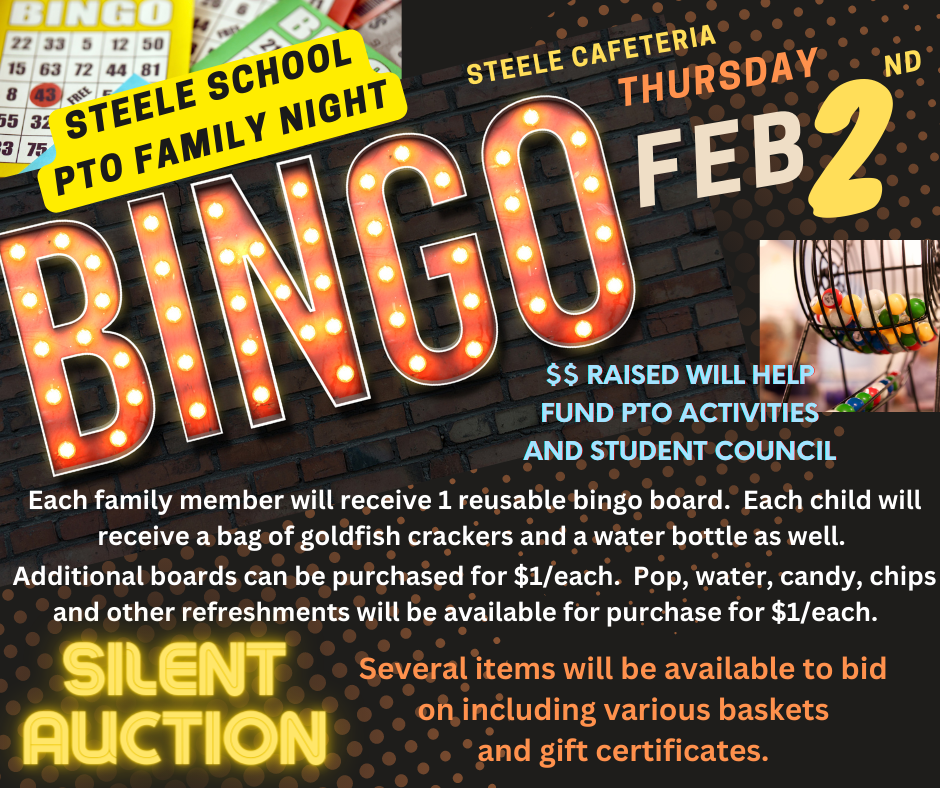 Steele Family Bingo Night - 2/2/23