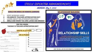 Weekly Announcements for 5.4.2020