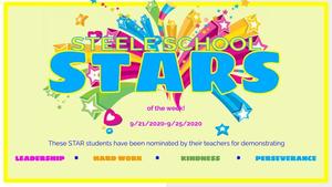STAR STUDENTS FOR 9/21-9/25!