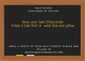 I hope to see many of you wearing your Gale colors today!