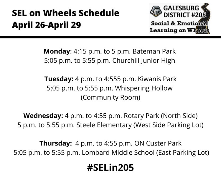 SEL schedule