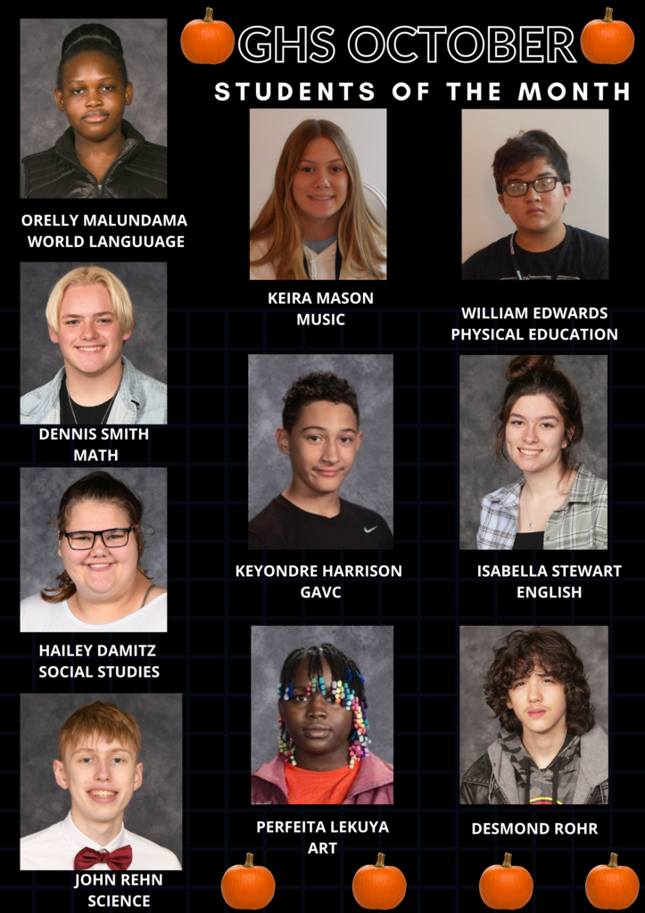 October Student of the Month