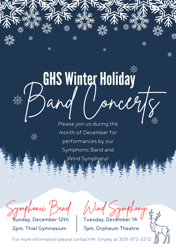 GHS Winter Holiday Band Concerts