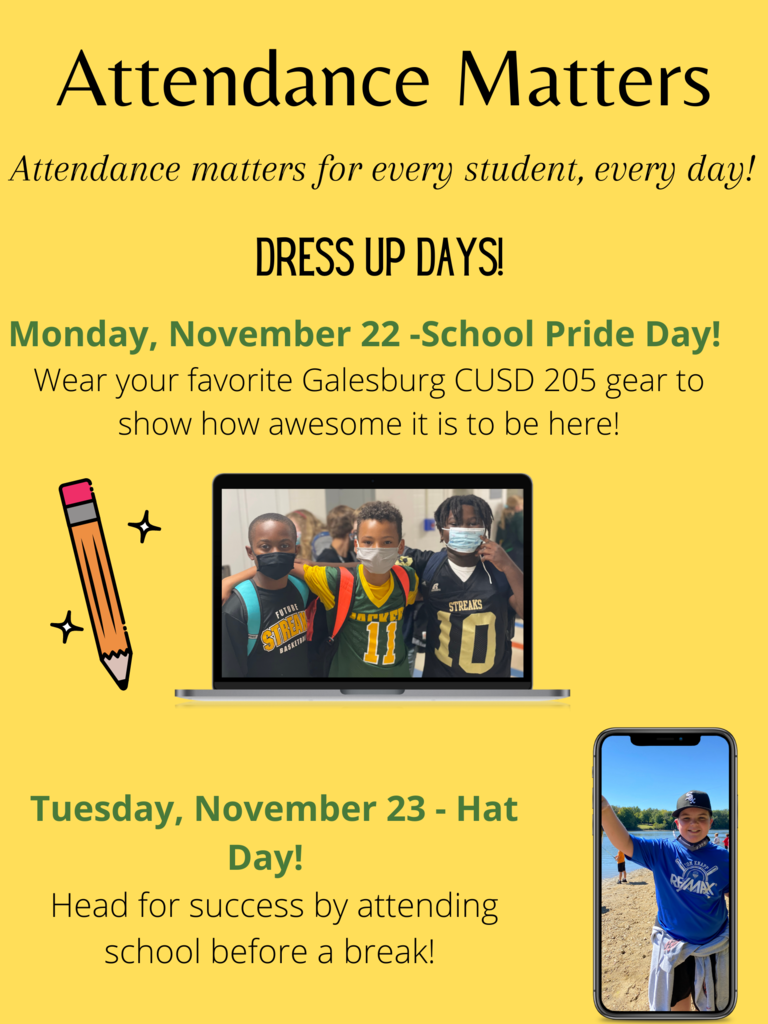 Attendance Dress Up Days!