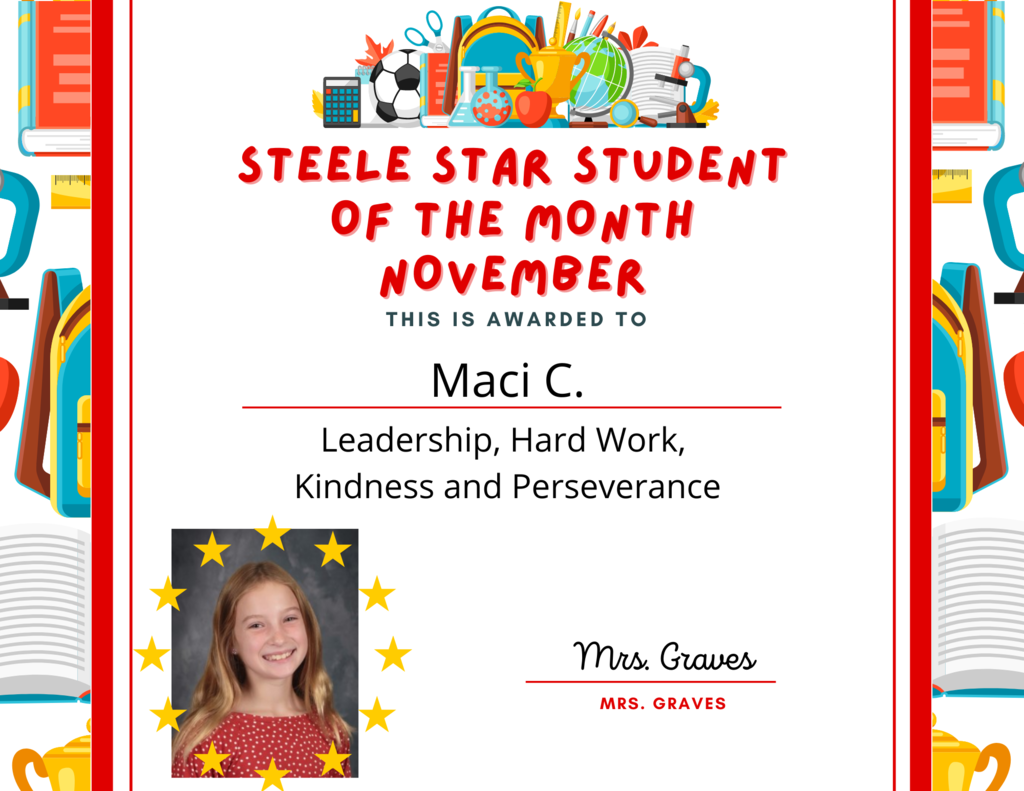 December Steele Star Students