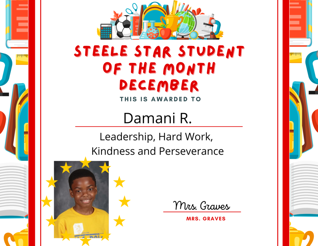 December Steele Star Students