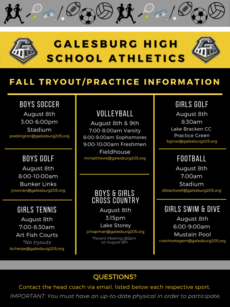 GHS athletic information 