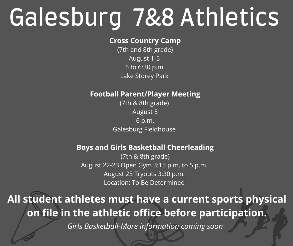 Galesburg Junior High Athletic information 
