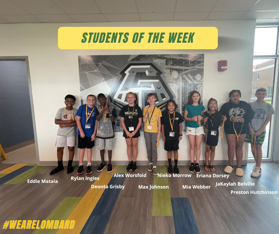 6th Grade Students of the Week