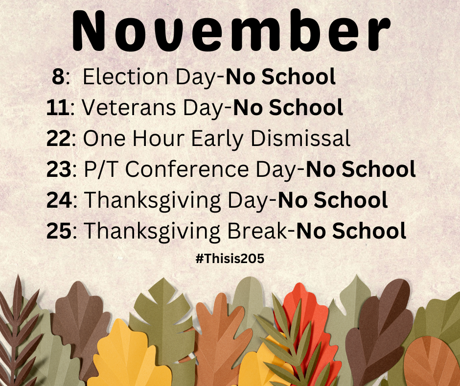 November Dates to Remember