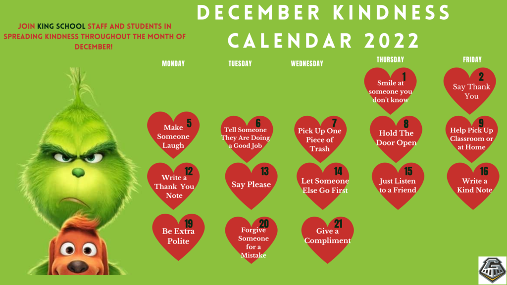 Kindness Calendar 
