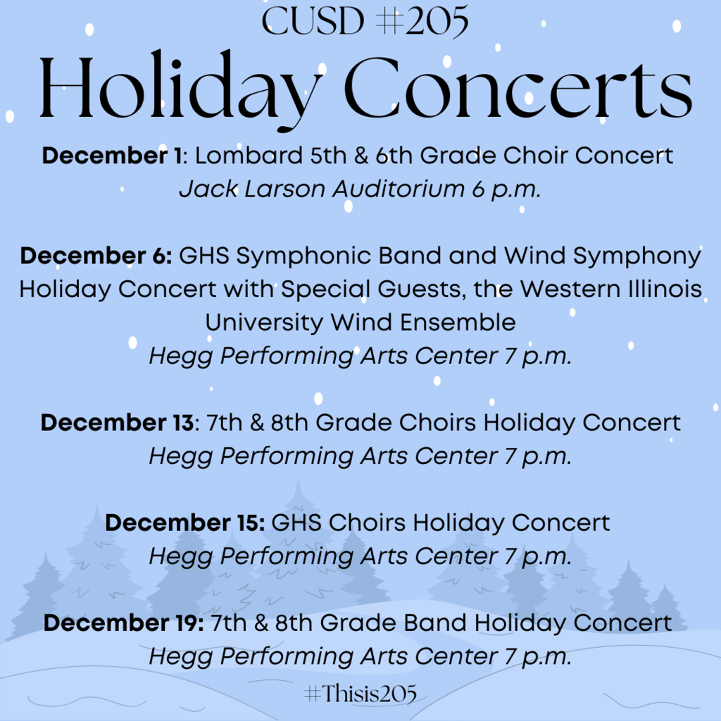 Holiday Concerts