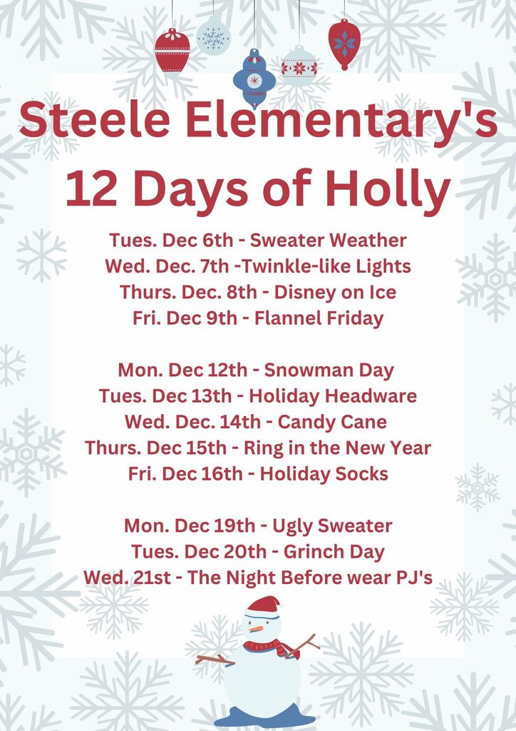 12 Days of holly
