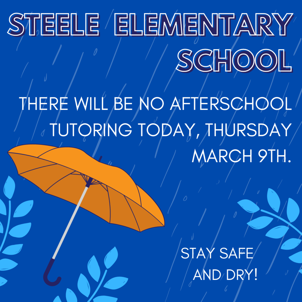 No after school tutoring day, March 9th.