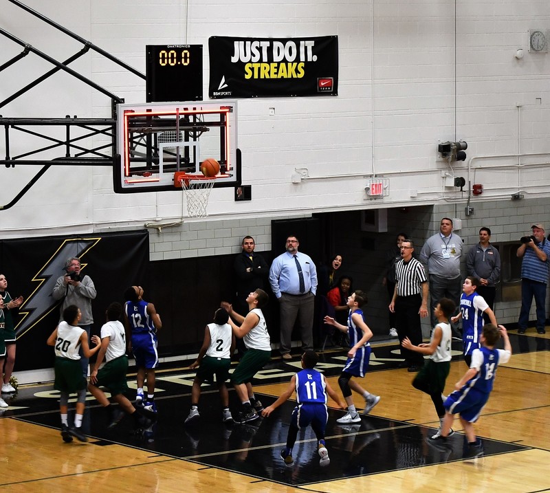 Churchill and Lombard Boys Basketball Game 