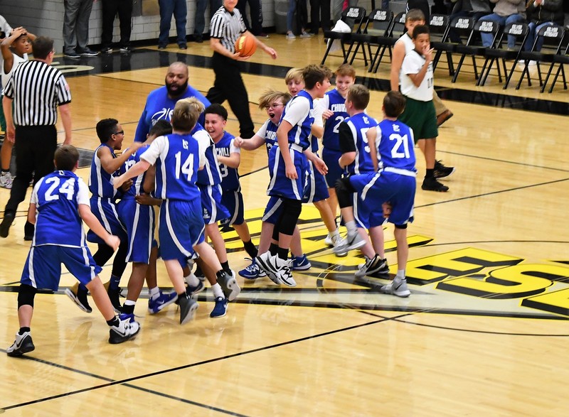 Churchill and Lombard Boys Basketball Game 